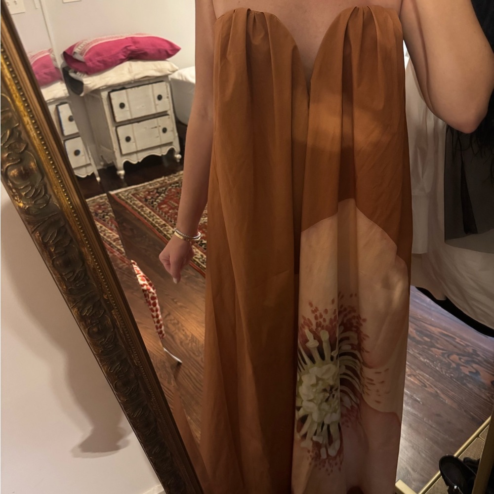 Significant Other Orange Floral Maxi Dress - Picture 3 of 6